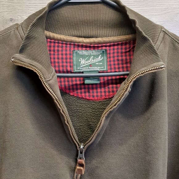 Woolrich 1/4 Zip Pullover Sweater Mens Size Xl - Picture 5 of 9